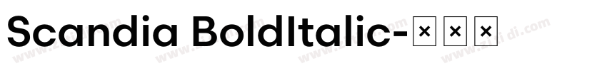 Scandia BoldItalic字体转换